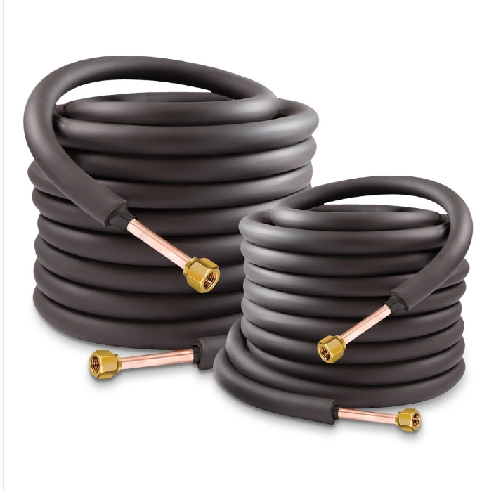 Line Set Pipe 1/4"x3/8"x1/2" 50 feet Black GSP